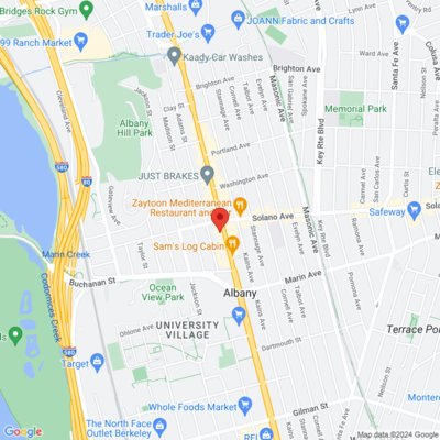 Map to Innate Chiropractic in Albany, CA