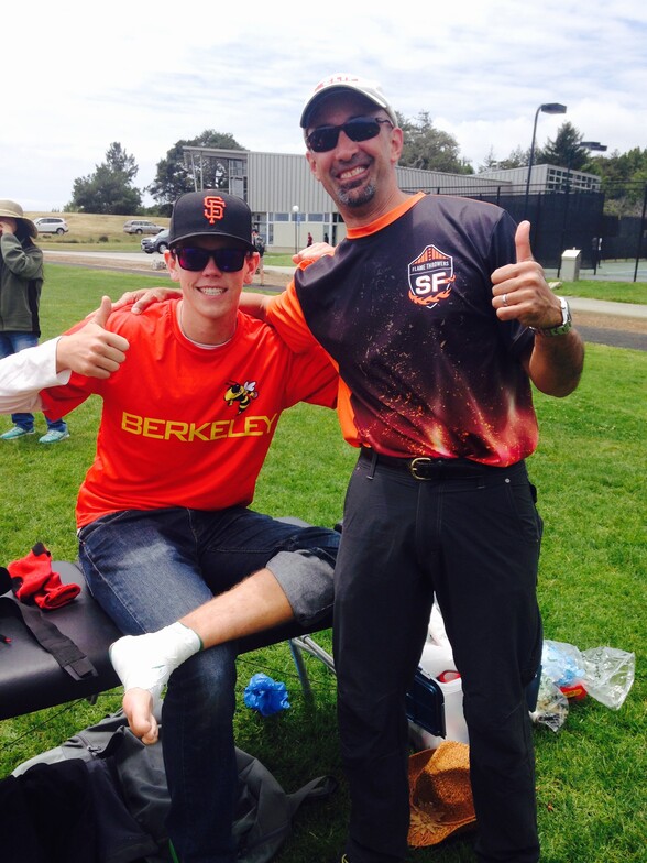 2014 Dr Cohen working with Ultimate athletes