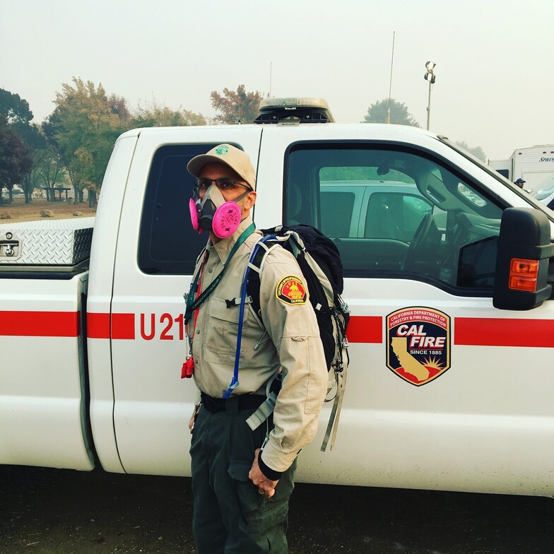 2018 Dr Cohen with CAL-ESAR Search & Rescue in Paradise, CA