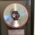 2012 The Platinum Record in our office from Clif Bar's winning Best Corporate Band In America at the Rock 'N Roll Hall of Fame
