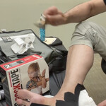 Kinesiology Tape to Plantar Fascia, heel and Achilles Tendon