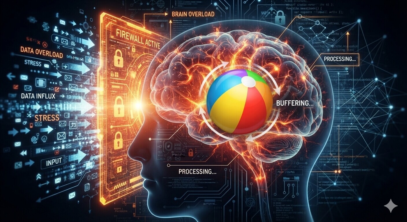 picture of the human brain like a computer